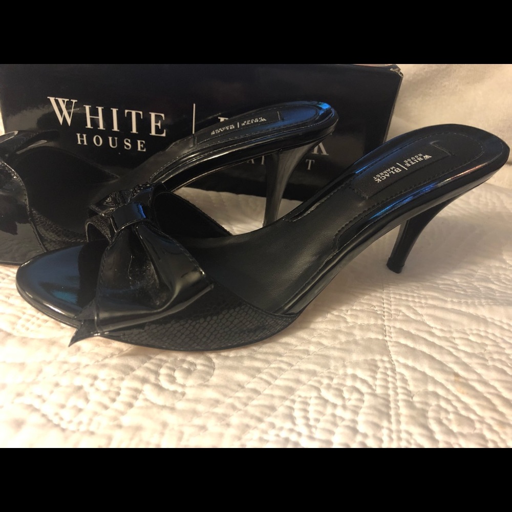 ‘White House|Black Market’ Patent Sandal Heels